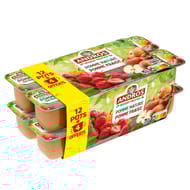 Andros dessert panaché pomme nature + pomme fraise 12x100g +4 offerts