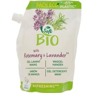 Carrefour soft bio gel lavant mains recharge romarin lavande 500ml