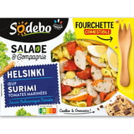 Sodebo salade Helsinki pâtes oeuf salade surimi tomates 320g