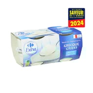 Carrefour Extra yaourt à la grecque nature 4x150g