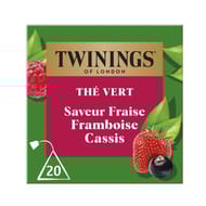 Twinings the vert saveur fraise framboise cassis 20 sachets