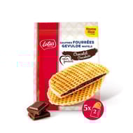Lotus gauffres fourrees coeur fondant au chocolat 5 sachets 290g