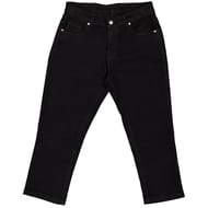 Pantacourt en denim femme BLACK T48
