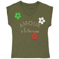 Tee shirt femme manches courtes KAKI T38\40