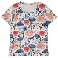 Tee shirt femme manches courtes WHITE AOP T50\52