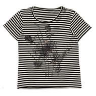 Tee shirt femme manches courtes ECRU/BLACK T38\40