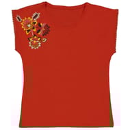 Tee shirt femme manches courtes ABRICOT T50\52