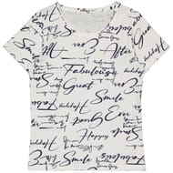 Tee shirt femme manches courtes BLANC T50\52