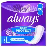 Always dailies protect protege-slips long 0% de parfum x26