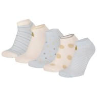 5 paires de socquettes fantaisies femme COMBO 2 BLEU 36/41