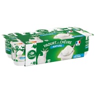 Carrefour classic yaourt au lait de chèvre nature 8x115g