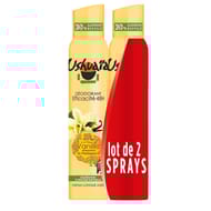 Ushuaïa déodorant aérosol 48h femme vanille 2x200ml