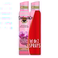 Ushuaia déodorant aérosol femme orchidée 2x200ml