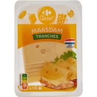 Carrefour Classic' fromage maasdam en tranches 150g