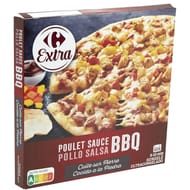 Carrefour classic pizza poulet sauce barbecue 390g
