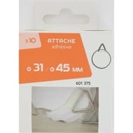 Tréfilaction attache adhésive cadre et tableau diamètre 31 à 45mm x10
