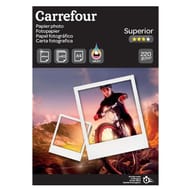 Carrefour 40 feuilles de papier photo brillant - a4 - 220 g/m - jet d'encre CRF2204