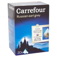 Carrefour thé noir russian earm grey x20 - 36g