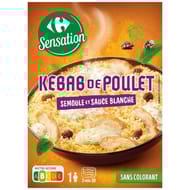 Carrefour sensation kebab poulet semoule 280g