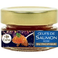 Carrefour extra oeufs de saumon rose du pacifique 50g