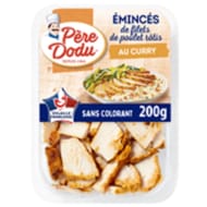 Père Dodu émincé filet poulet roti au curry 200g