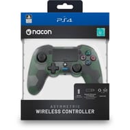 Manette ps4 s/fil camo green nacon