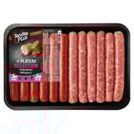 Le plateau sélection 6 chipo/6 merguez 660g Tendre & plus