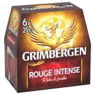 Grimbergen Rouge bière d'Abbaye aromatisée 6x25cl 5.5%vol