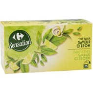 Carrefour sensation thé noir citron 25 sachets - 40g