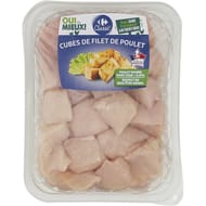 Carrefour classic cubes de filet de poulet blanc 500g