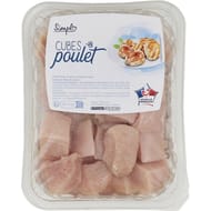Simpl cubes de poulet blanc 500g