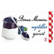 Bonne maman myrtilles & yaourt 2x125g