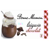 Bonne maman liégeois chocolat 2x150g