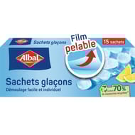 Albal sachets glaçons démoulage facile x15