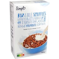 Simpl céréales riz et blé soufflés 750g