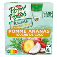 Pom'Potes compotes gourdes recettes du monde punta cana 4x90g