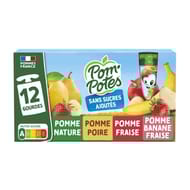 Pom'Potes compotes gourdes multivariétés 12x90g