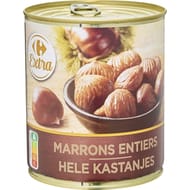 Carrefour extra marrons entiers 510g