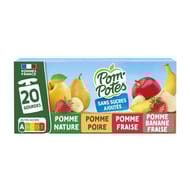 Pom'Potes compotes gourdes multivariétés 20x90g
