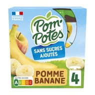 Pom'Potes compotes gourdes pomme banane 4x90g