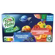 Pom'Potes compotes gourdes les p'tits explorateurs neptune saturne 12x90g