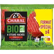 Haché bio 15% x4 400g Charal
