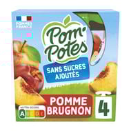 Pom'Potes compotes gourdes pomme brugnon 4x90g