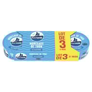 Petit navire morceaux de thon naturel demarche responsable 3x112g 480g
