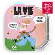 La vie jambon végétal nature 4 tranches 120g