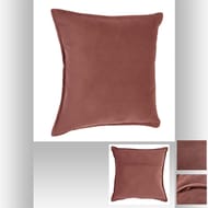 Coussin "lilou" 45x45cm  rose blush