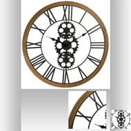 Horloge mécanique métal d70cm