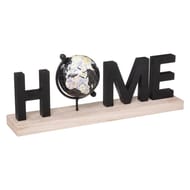 Mot avec globe 36x8,5x13,5cm