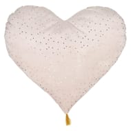 Coussin "coeur" rose