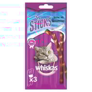 Whiksas sticks pour chat au saumon x3 18g
